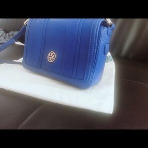 Tory Burch jelly blue clutch